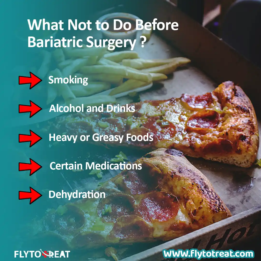 What not to do before bariatric surgery