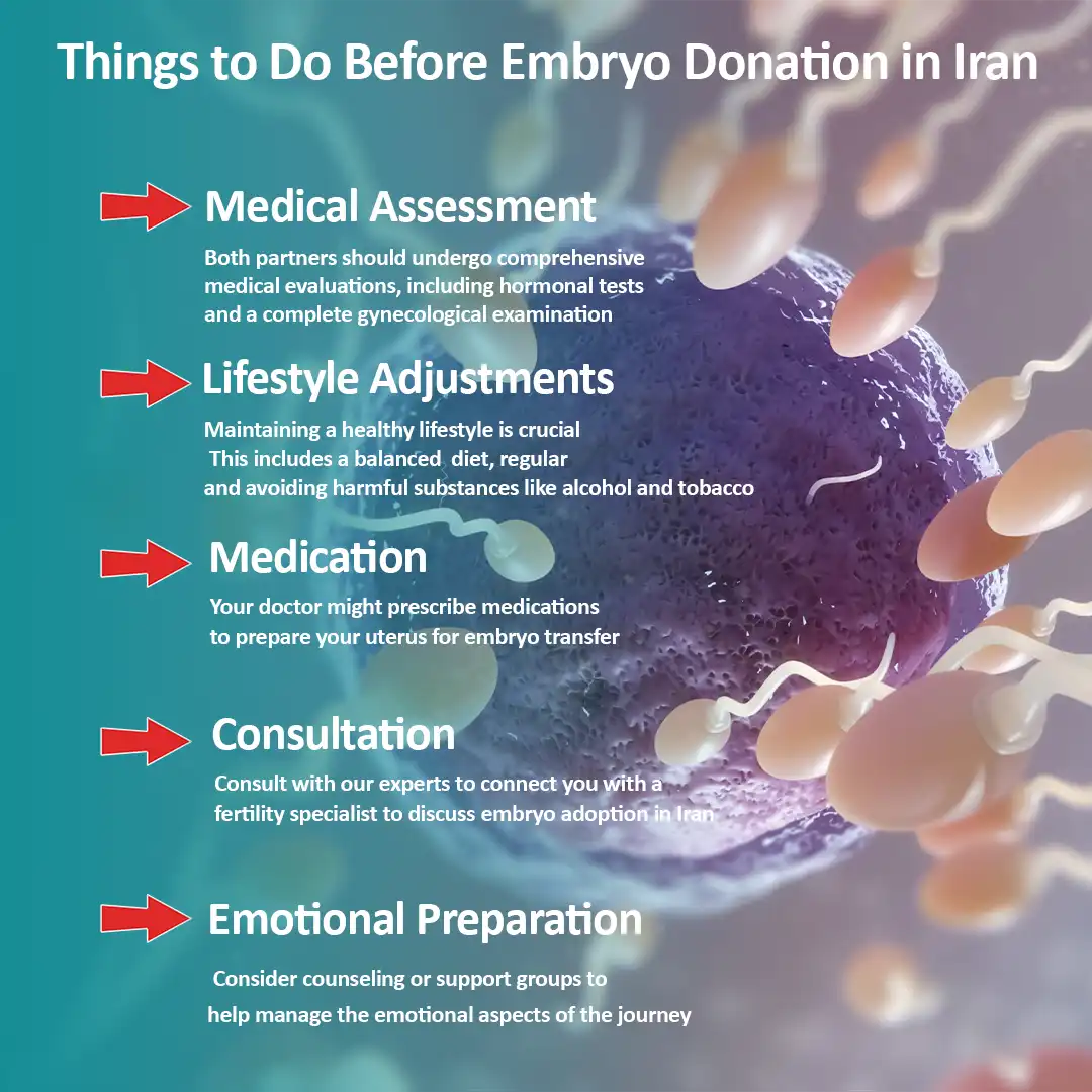 Things to Do Before Embryo Donation in Iran