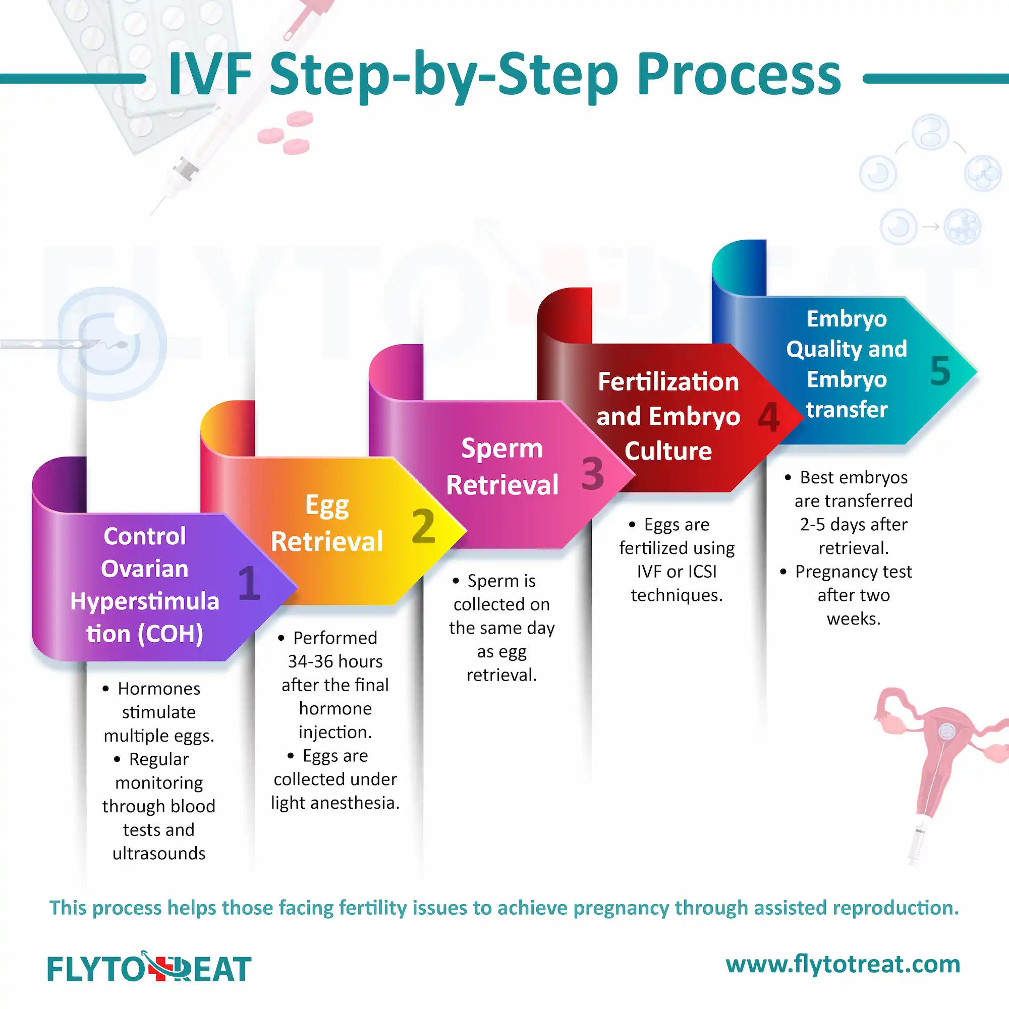 what is the process of ivf step by step?